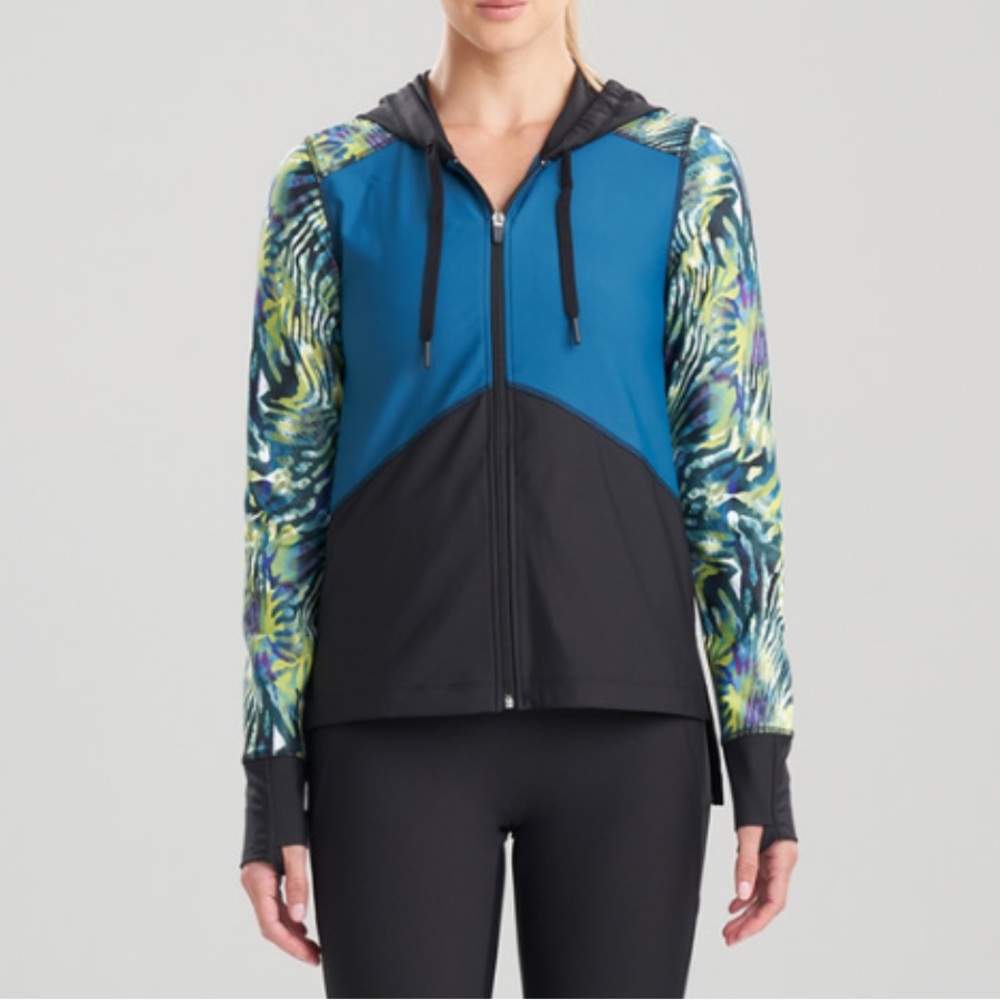 NWT Natori Women's Solstice Hooded Full-Zipper Jacket XS